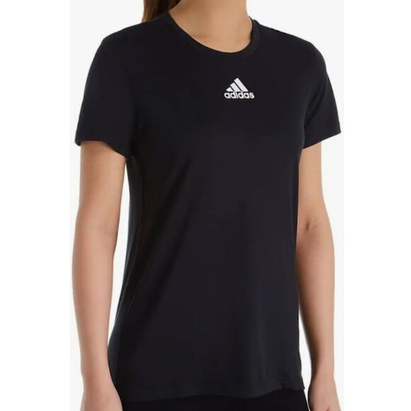 Adidas Women Creator Short Sleeve T-Shirt Crew Neck Tee Regular Fit Black SizeXS - Picture 9 of 9